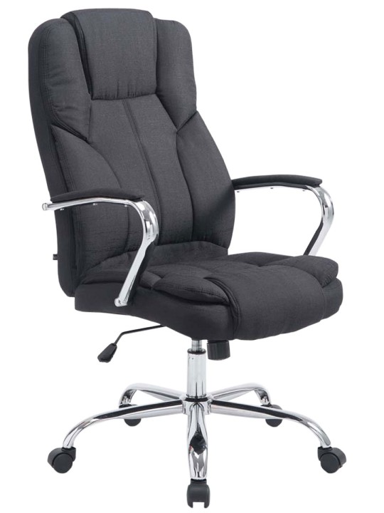 Bureaustoel BIG Xanthos stof V2, zwart