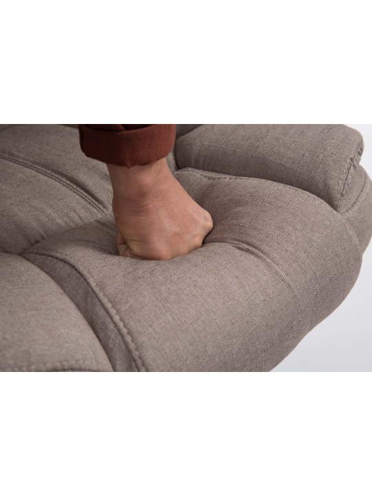 Bureaustoel BIG Xanthos stof V2, taupe