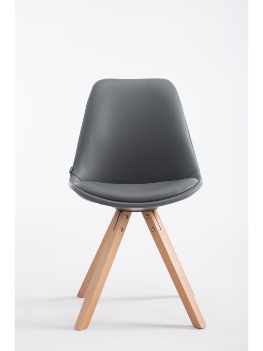 Bezoekersstoel Laval Natura Square, grijs Bezoekersstoel Laval Natura Square, grijs