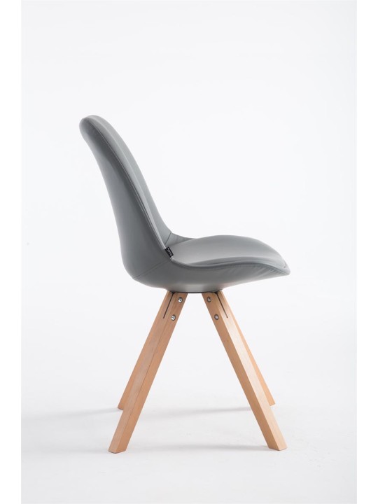 Bezoekersstoel Laval Natura Square, grijs Bezoekersstoel Laval Natura Square, grijs