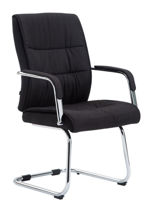 Bezoekersstoel Sievert stof, zwart Bezoekersstoel Sievert stof, zwart