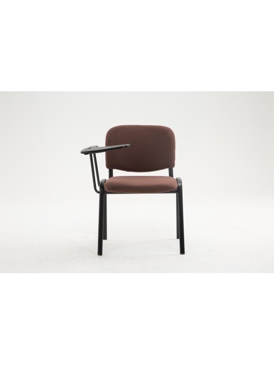 Ken stoel met klaptafel stof, bruin