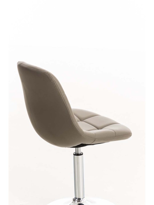 Stoel Emil kunstleer, taupe Stoel Emil kunstleer, taupe