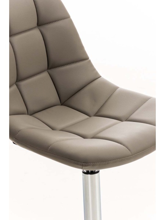 Stoel Emil kunstleer, taupe Stoel Emil kunstleer, taupe