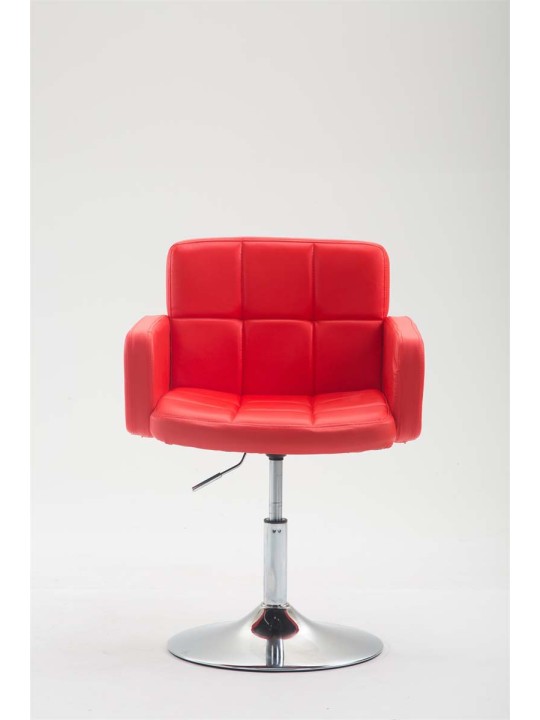 Ligstoel Los Angeles kunstleer, rood