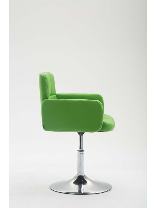 Ligstoel Los Angeles kunstleer, groen