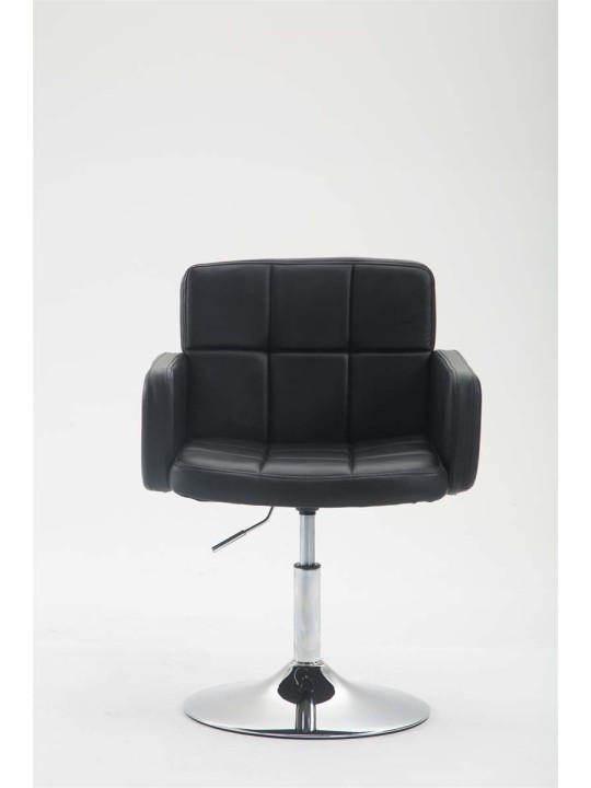 Ligstoel Los Angeles kunstleer, zwart