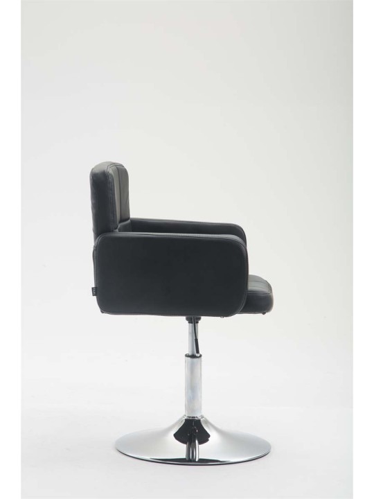 Ligstoel Los Angeles kunstleer, zwart