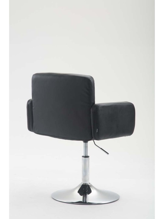 Ligstoel Los Angeles kunstleer, zwart