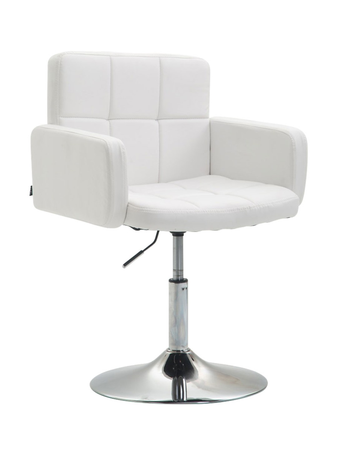 Ligstoel Los Angeles kunstleer, wit