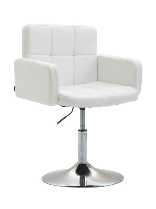 Ligstoel Los Angeles kunstleer, wit