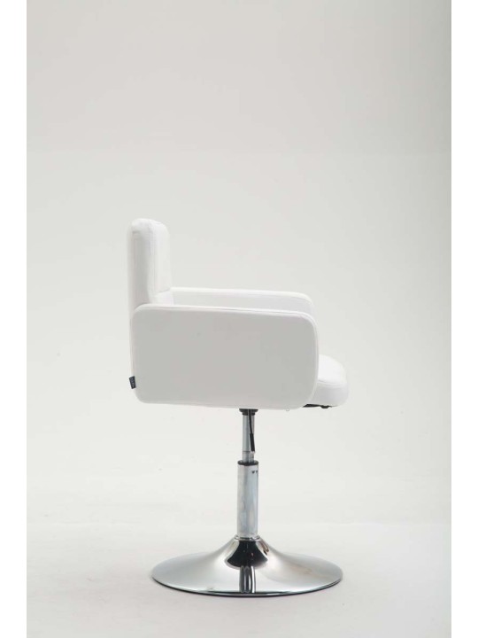 Ligstoel Los Angeles kunstleer, wit