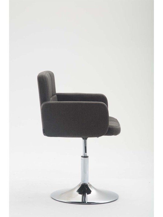 Ligstoel Los Angeles stof, donkergrijs