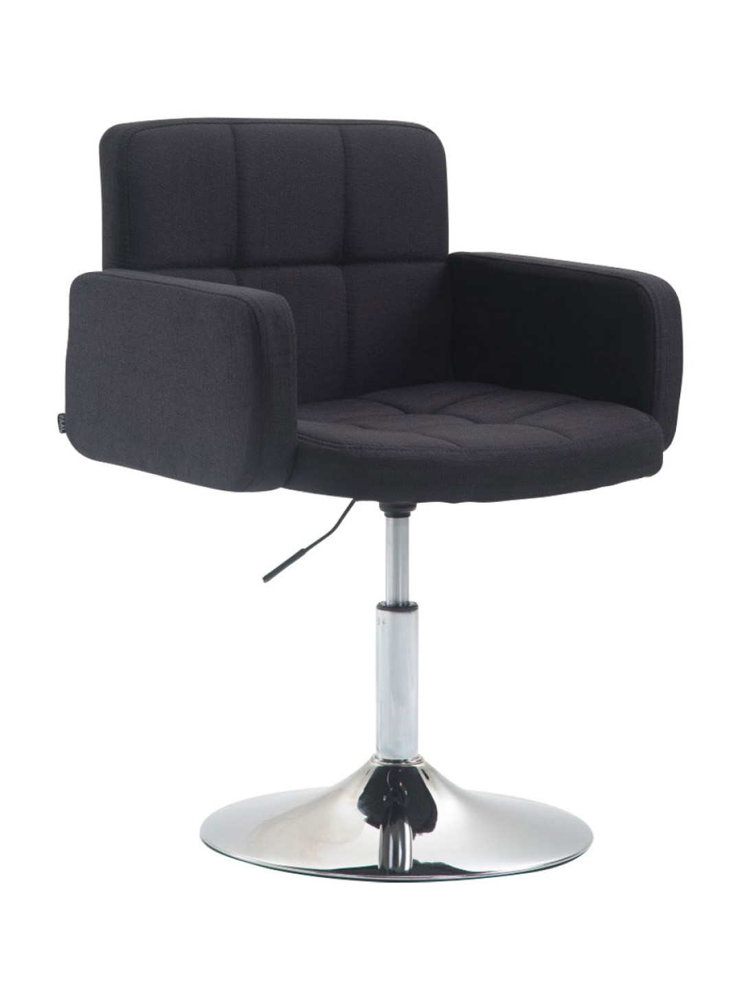 Ligstoel Los Angeles stof, zwart