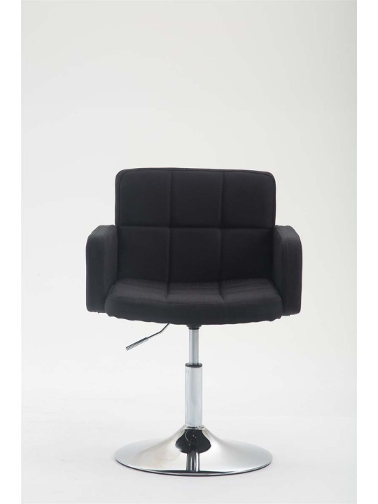 Ligstoel Los Angeles stof, zwart