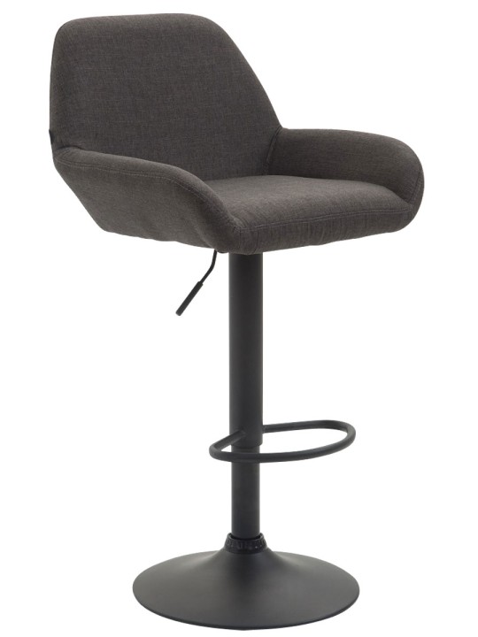 Barkruk Braga stof B, donkergrijs