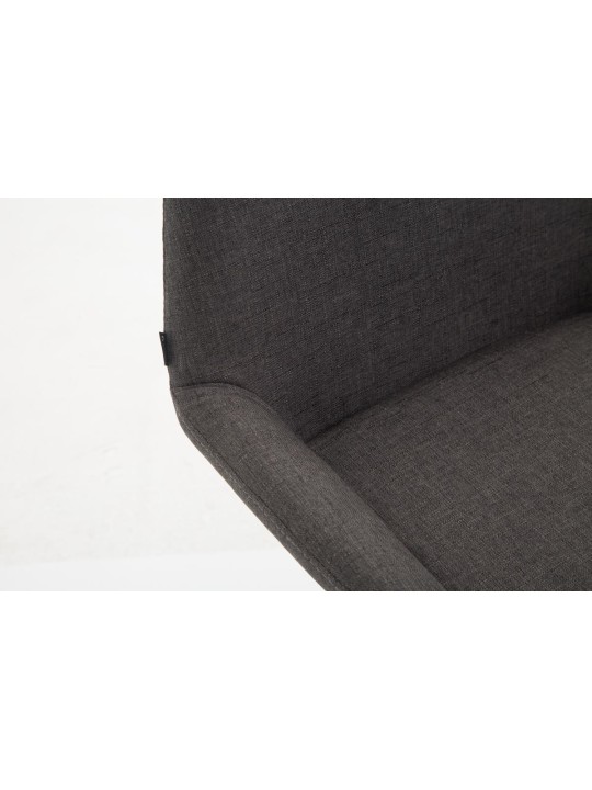 Barkruk Braga stof B, donkergrijs