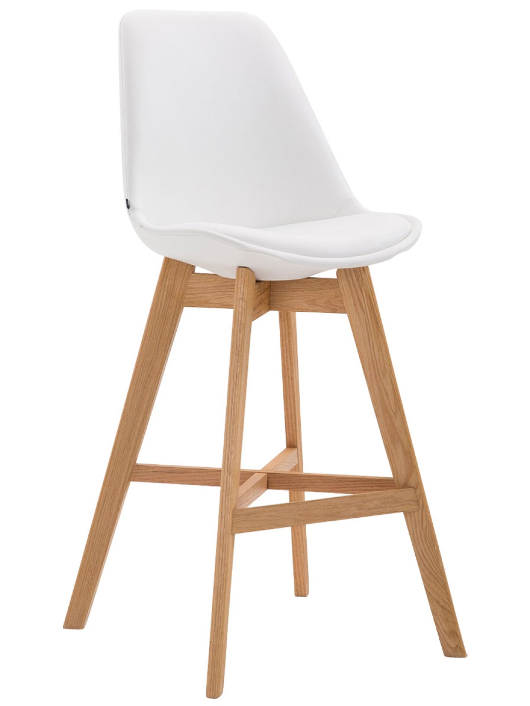 Barkruk Cannes kunstleer Natura, wit