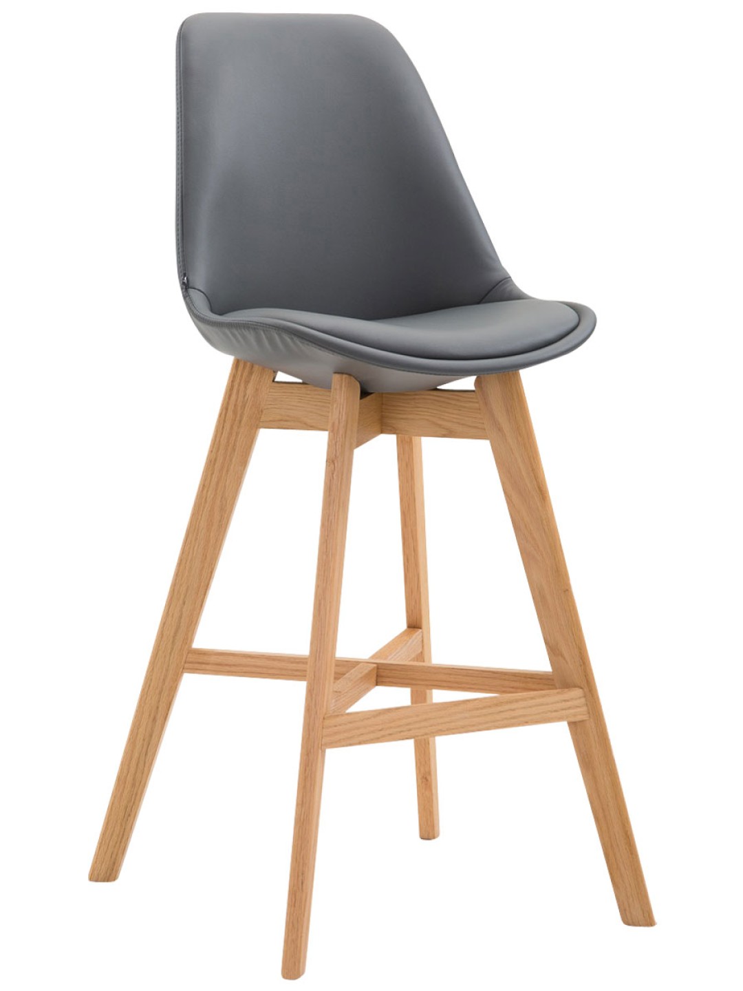 Barkruk Cannes kunstleer Natura, grijs