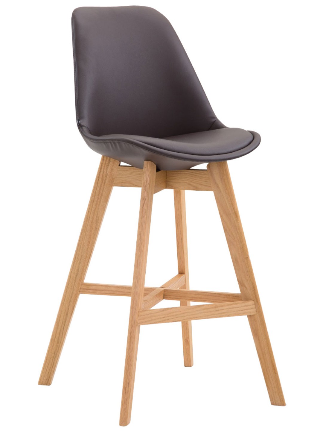 Barkruk Cannes kunstleer Natura, bruin