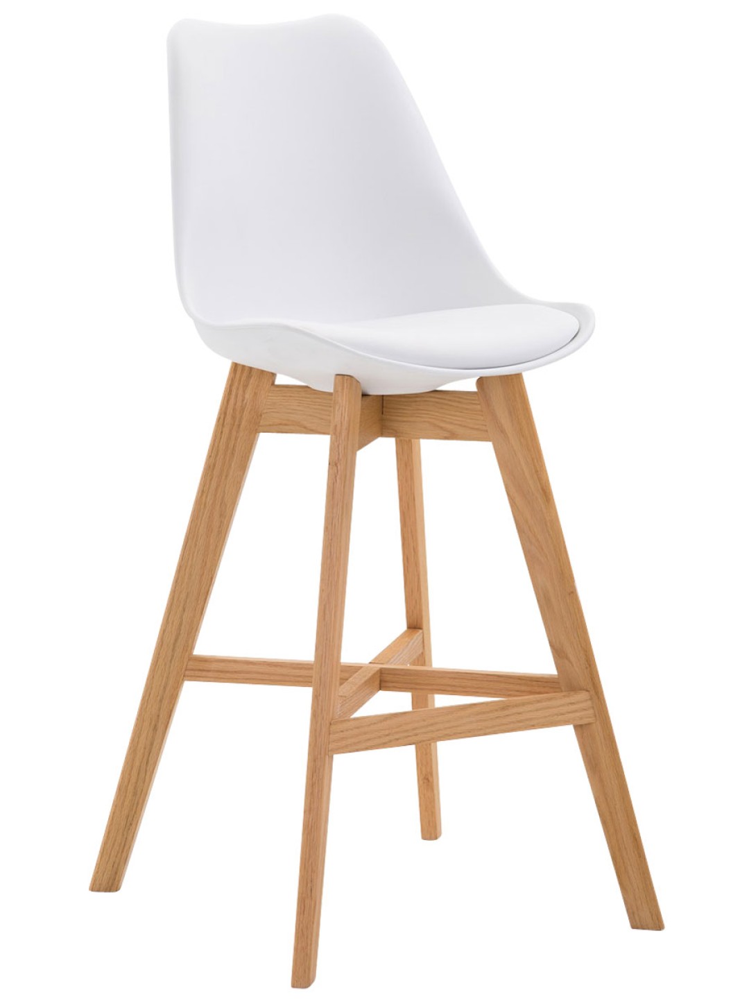 Barkruk Cannes kunststof Natura, wit