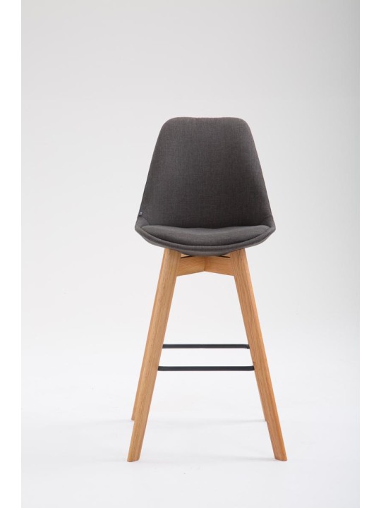 Barkruk Metz stof Natura, donkergrijs