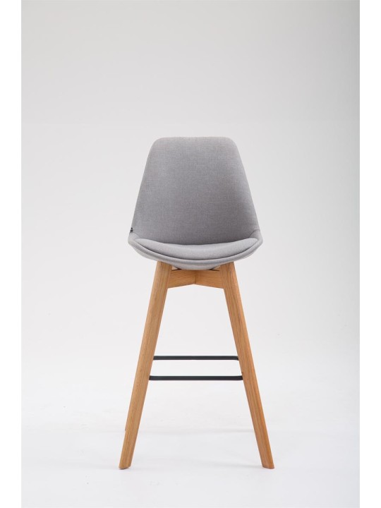 Barkruk Metz stof Natura, grijs