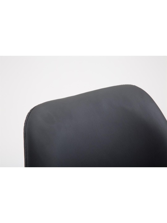 Barkruk Cannes kunstleer Natura, zwart