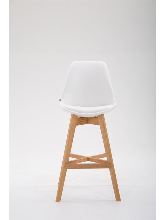 Barkruk Cannes kunstleer Natura, wit