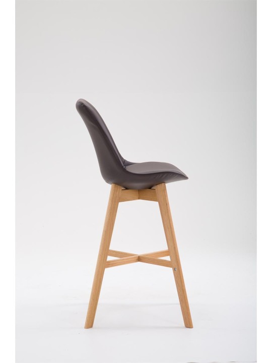 Barkruk Cannes kunstleer Natura, bruin