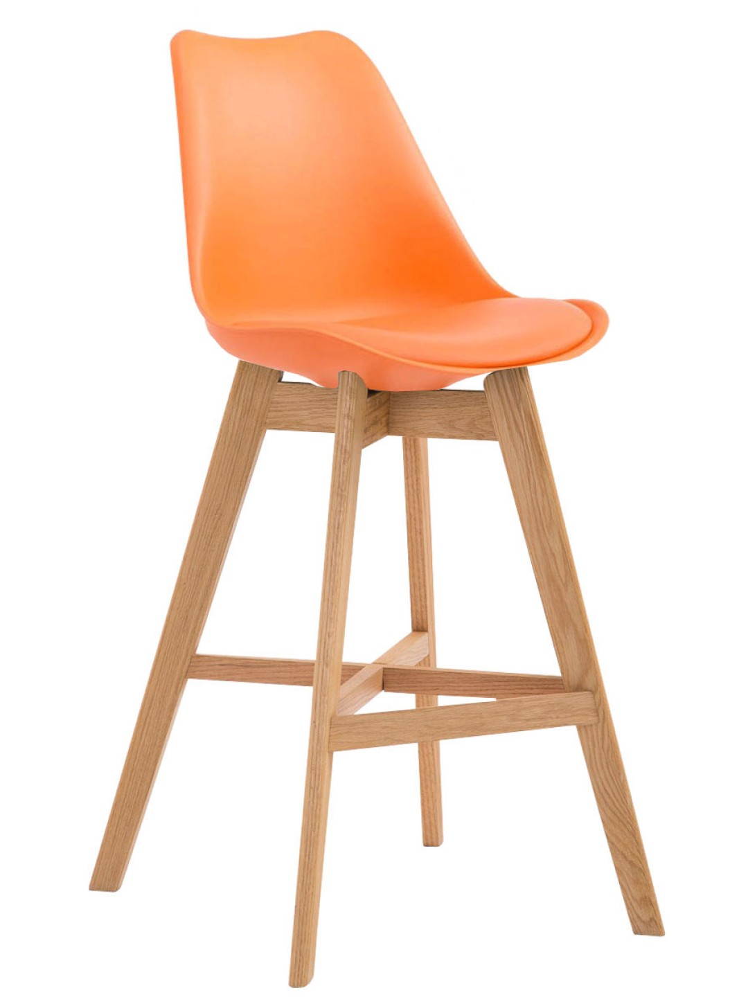 Barkruk Cannes kunststof Natura, oranje