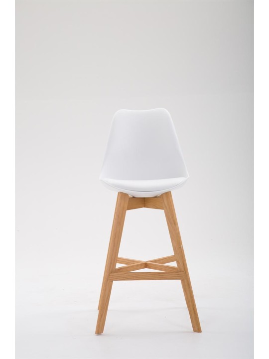 Barkruk Cannes kunststof Natura, wit