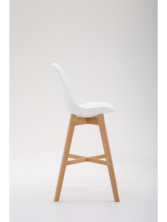 Barkruk Cannes kunststof Natura, wit