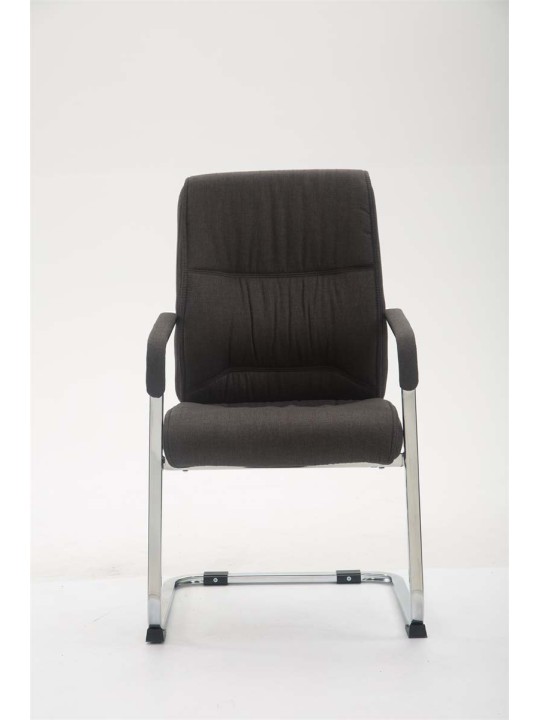 XL bezoekersstoel Anubis stof, donkergrijs