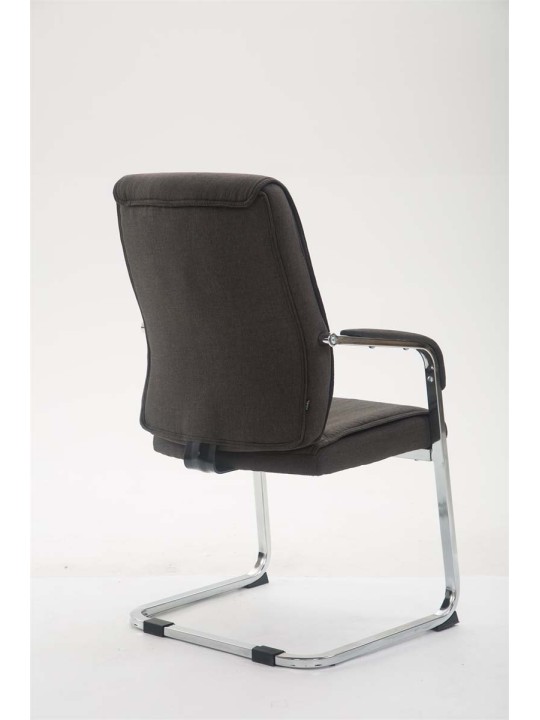 XL bezoekersstoel Anubis stof, donkergrijs