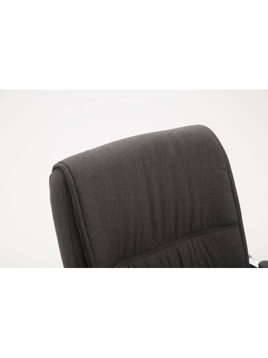 XL bezoekersstoel Anubis stof, donkergrijs