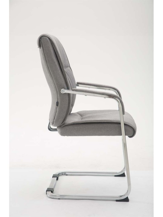 XL bezoekersstoel Anubis stof, grijs