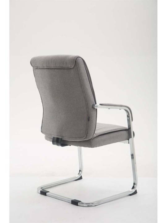 XL bezoekersstoel Anubis stof, grijs
