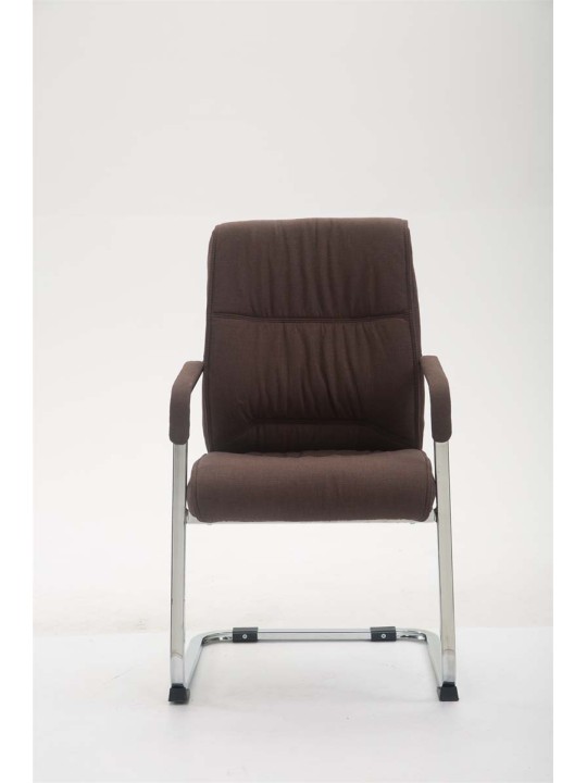 XL bezoekersstoel Anubis stof, bruin