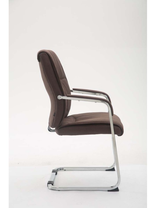 XL bezoekersstoel Anubis stof, bruin