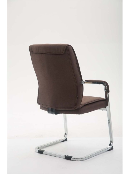 XL bezoekersstoel Anubis stof, bruin