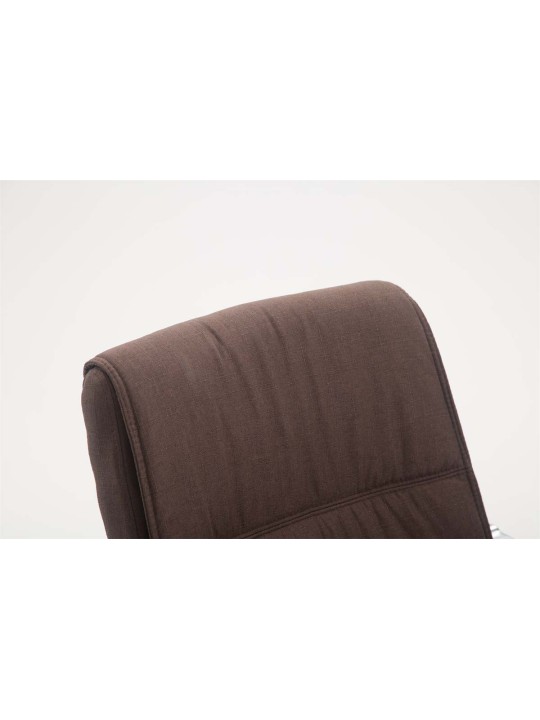 XL bezoekersstoel Anubis stof, bruin