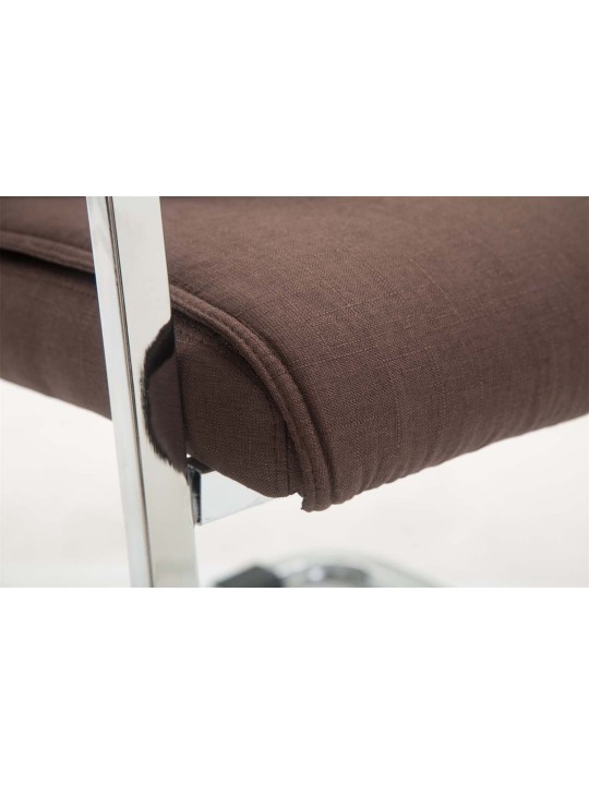 XL bezoekersstoel Anubis stof, bruin