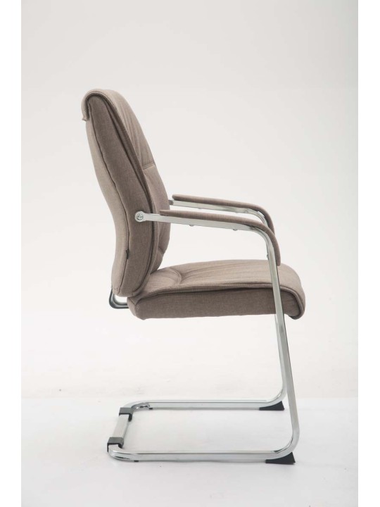 XL bezoekersstoel Anubis stof, taupe