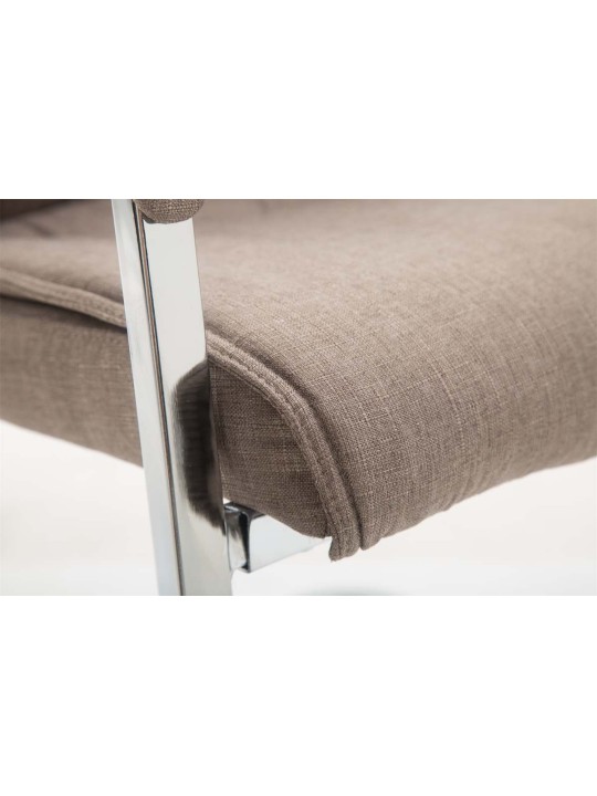 XL bezoekersstoel Anubis stof, taupe