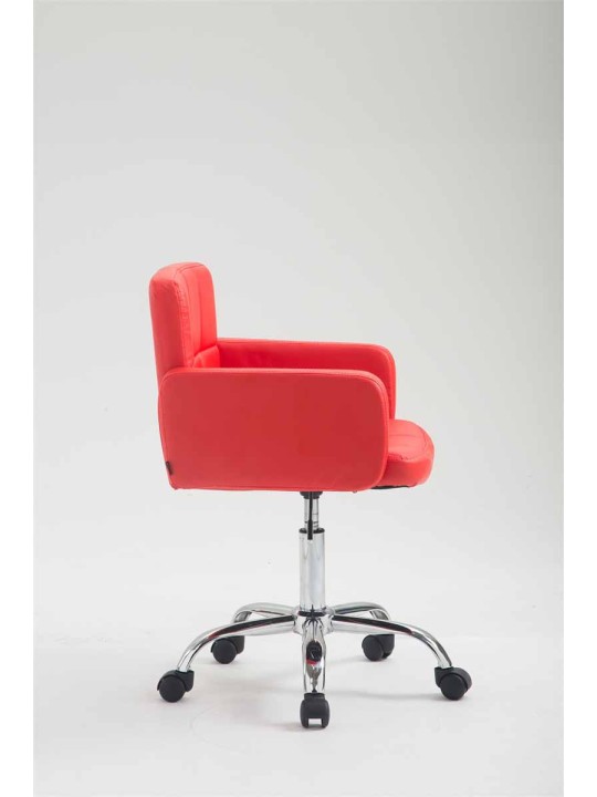 Werkkruk Los Angeles kunstleer, rood