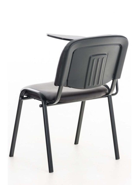 Ken stoel met klaptafel kunstleer, bruin