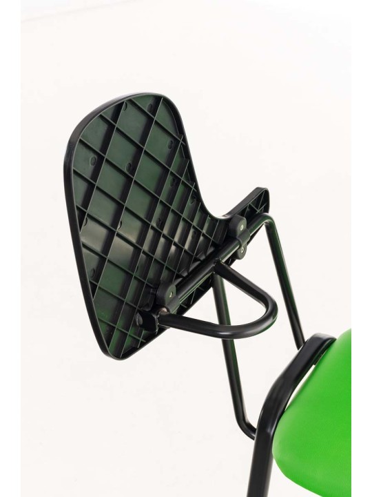 Ken stoel met klaptafel kunstleer, groen