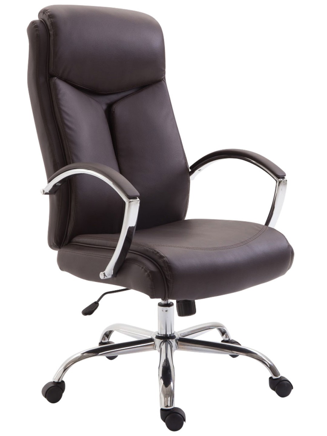 Bureaustoel Vaud kunstleer, bruin