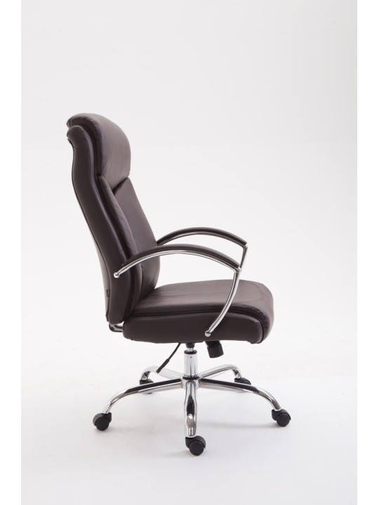 Bureaustoel Vaud kunstleer, bruin
